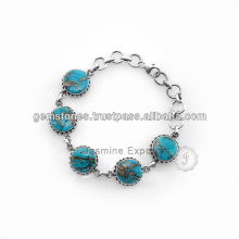 Atacado turquesa Gemstone Silver Jewelry